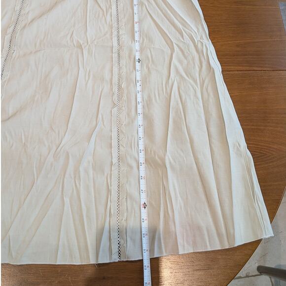 H&M HM Grayish Green/Sage Lace Detail Sleeveless Slip Midi Maxi Dress, size M - Picture 4 of 8